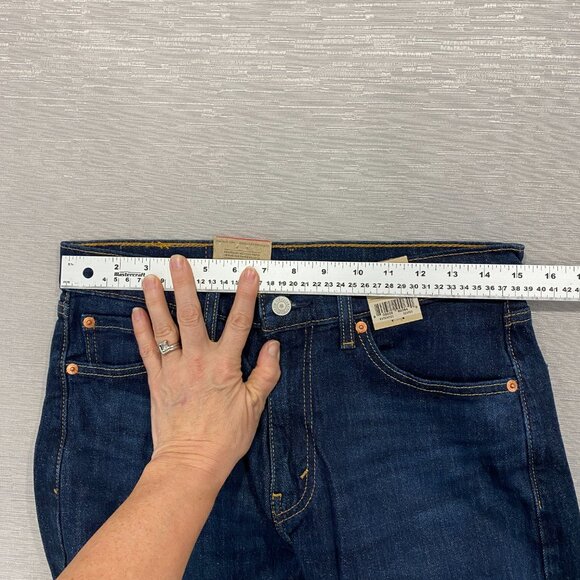 Levi's 505 Jeans Mens 30 x 32 Straight Leg Regular Fit Dark Wash Denim Pants - Picture 5 of 16